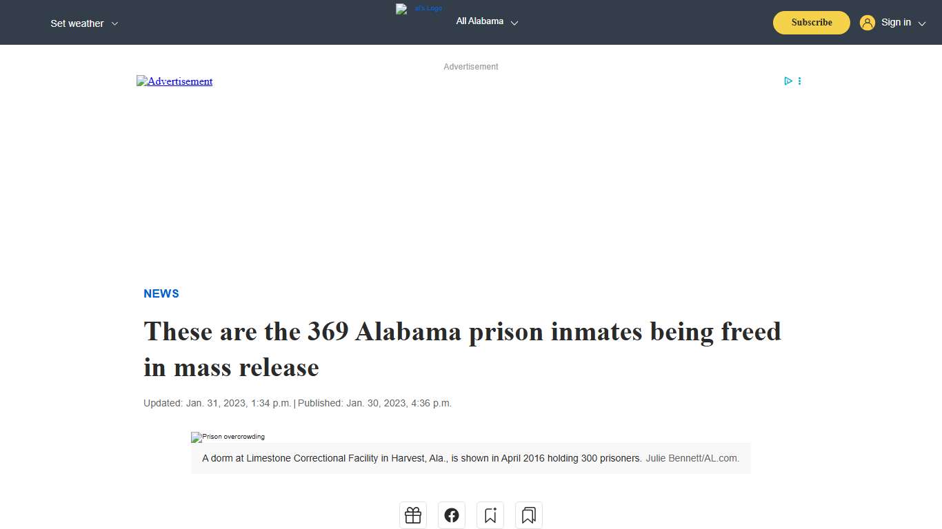 These are the 369 Alabama prison inmates being freed in mass release - al.com